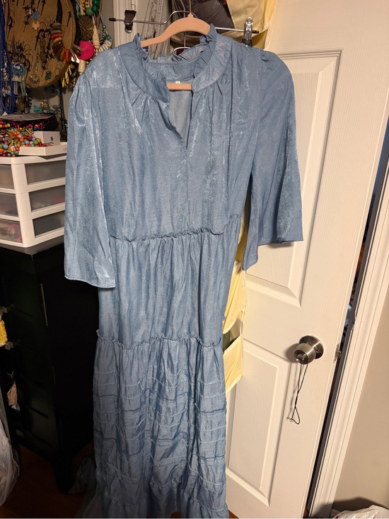 Dresses & Skirts - Light Blue Tiered Maxi Dress